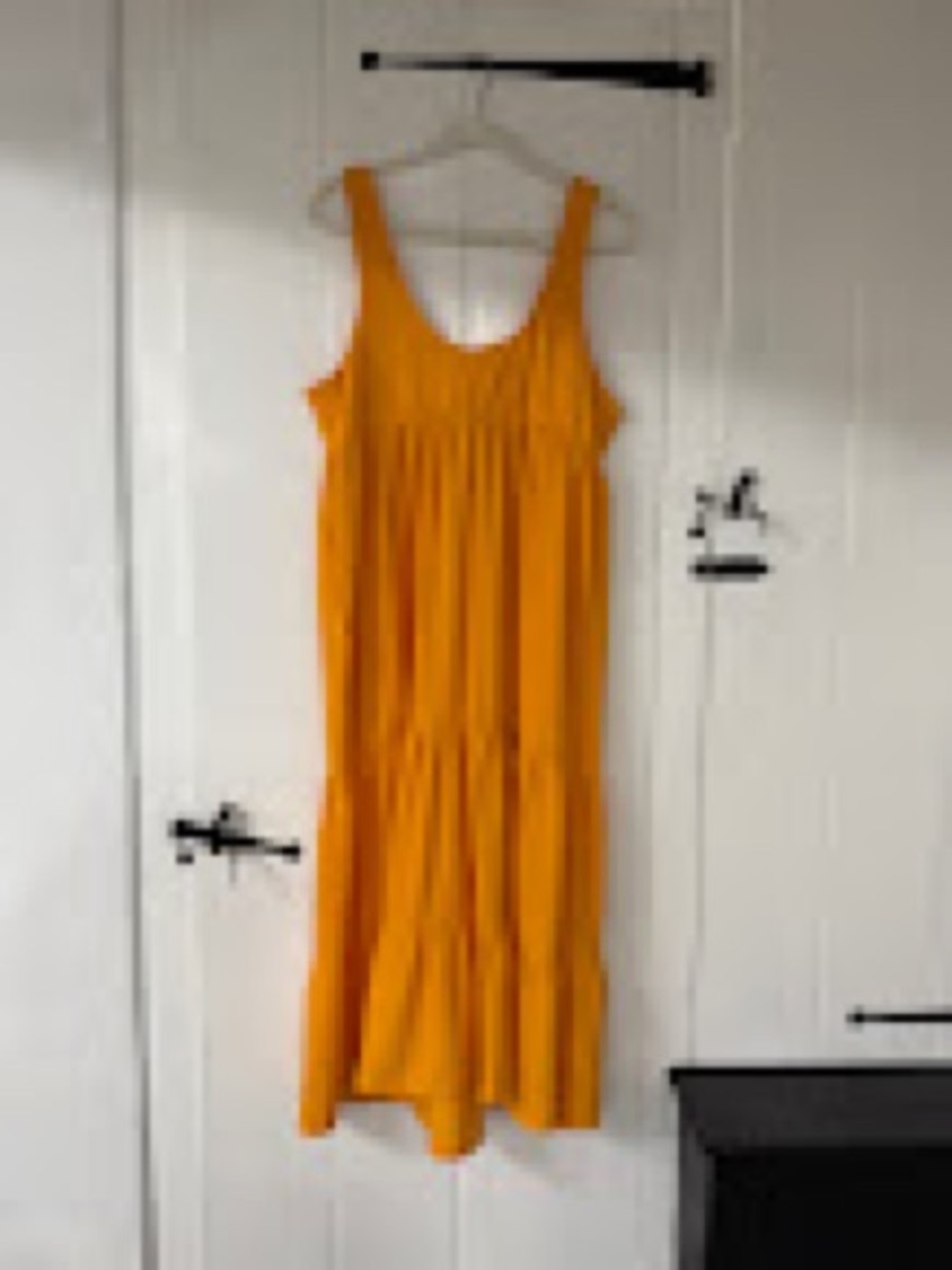 Free People Beach Sleeveless Tiered MIDI Dress in gold